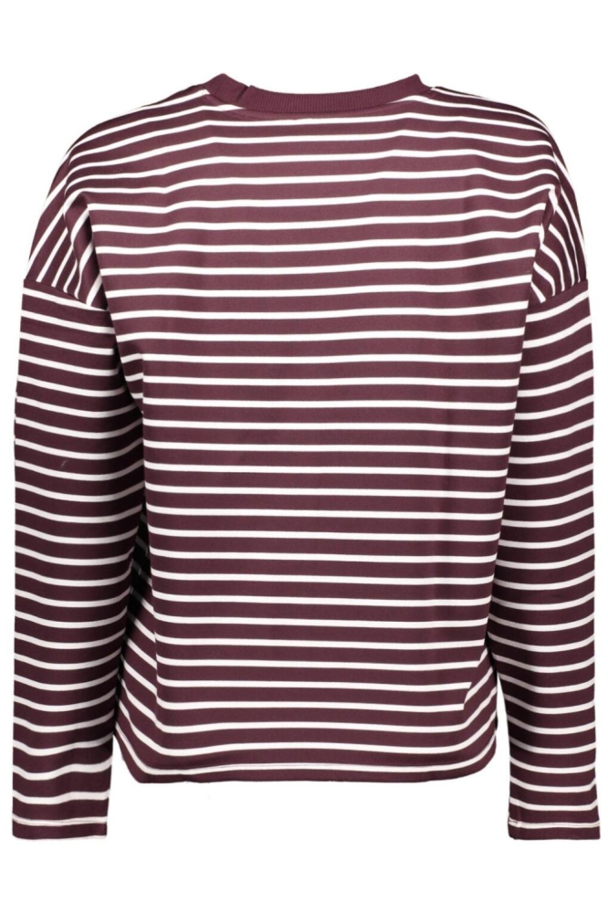 VMABBY LS O-NECK TOP JRS NOOS 10306145 WINETASTING/SNOW WHITE